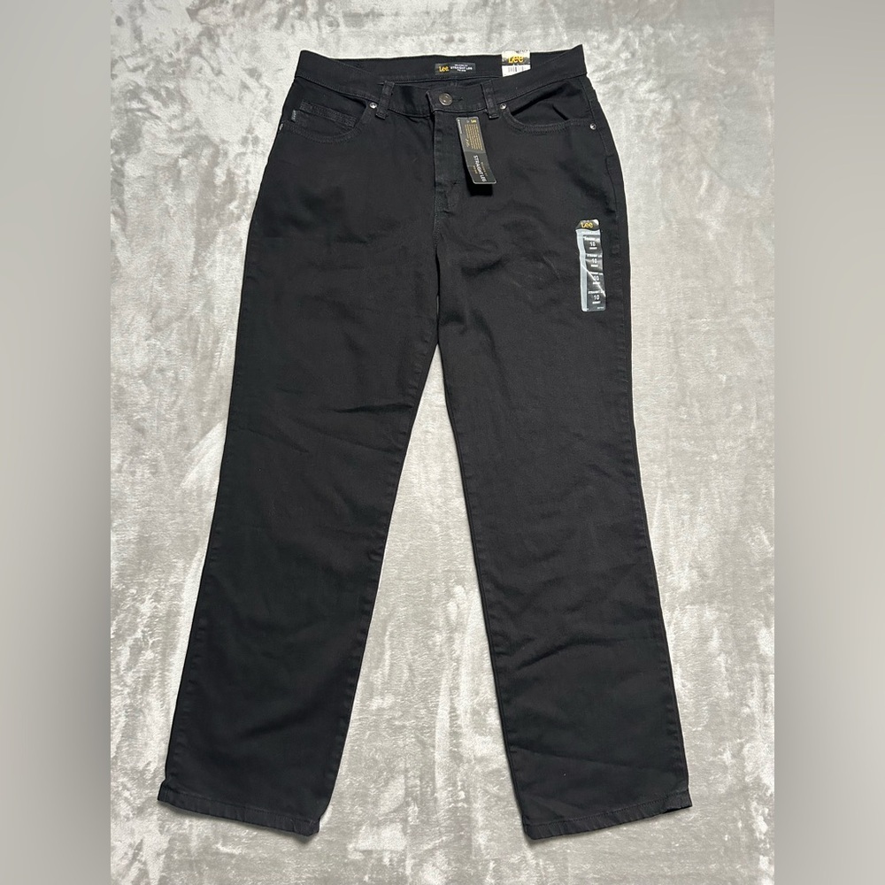 Lee Straight Leg Relaxed Fit Jeans Women’s 10 Short Black